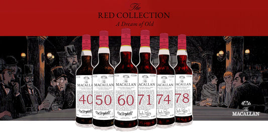 The Macallan 40 YEARS OLD THE RED COLLECTION 2020 – Detailansicht Whisky bei Christoffel Spirit Davos