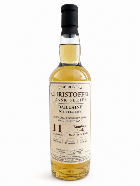 Dailuaine 11 Years Old - Bourbon Cask - Christoffel Cask Series No. 3 - Single Malt Scotch Whisky