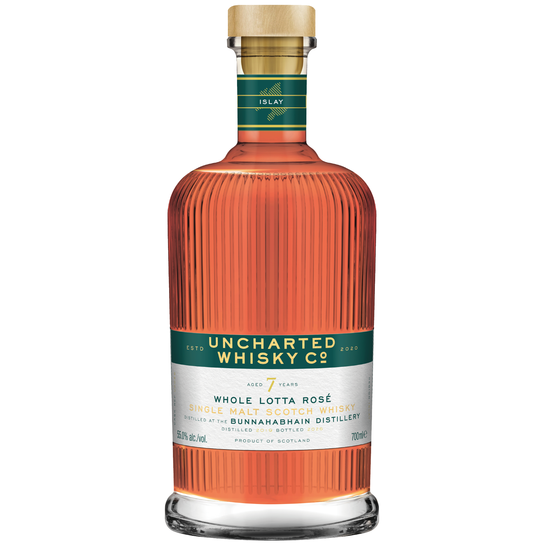 BUNNAHABHAIN 2019 - 7 YEAR OLD WHOLE LOTTA ROSE (PEATED STAOISHA) - UNCHARTED WHISKY CO. – Produktbild Whisky bei Christoffel Spirit Davos