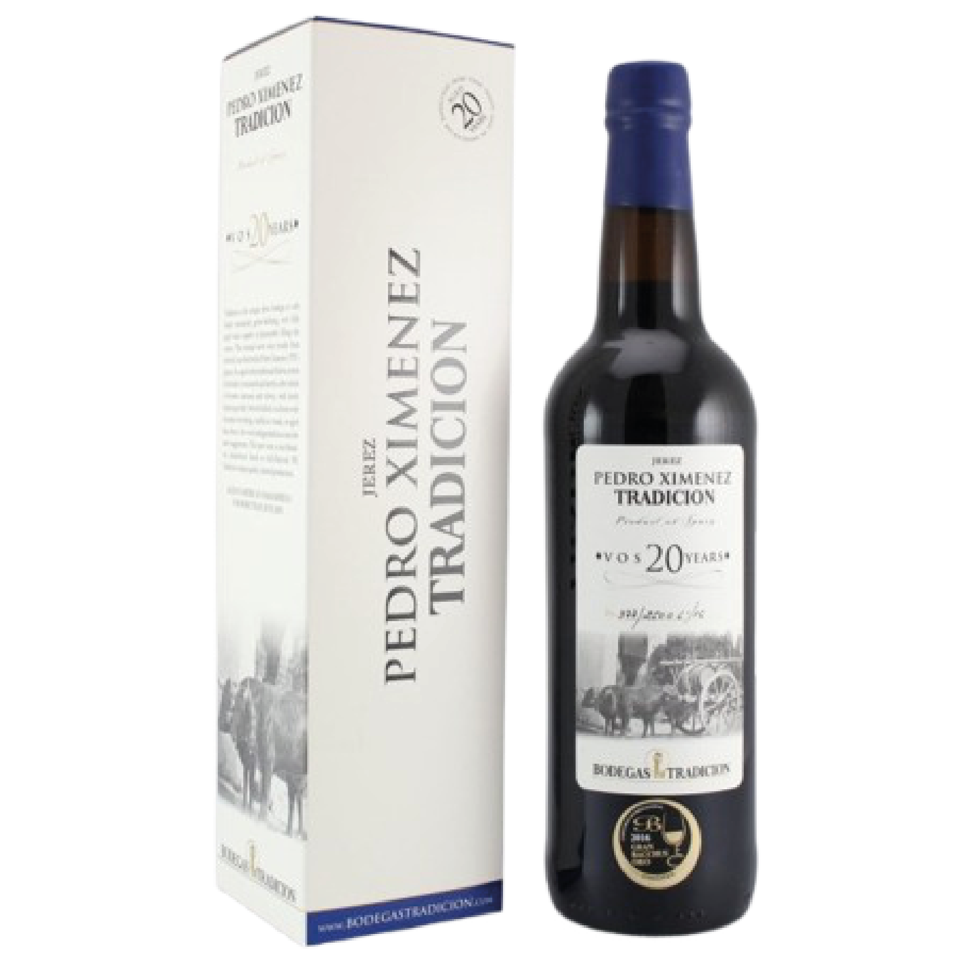 Bodegas Tradición - Pedro Ximénez V.O.S. 20 Years - Jerez Sherry – Produktbild Portwein bei Christoffel Spirit Davos