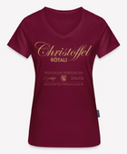 Frauen Bio- T - Shirt mit V - Ausschnitt - Christoffel Rötali