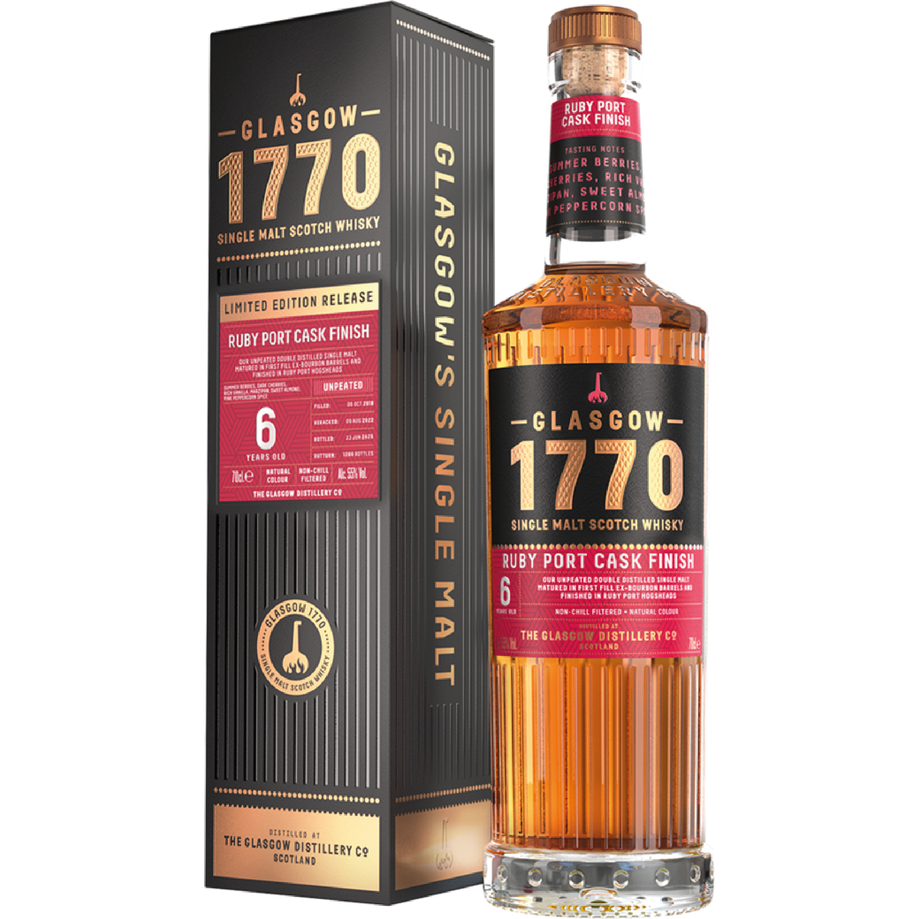 GLASGOW 1770 RUBY PORT FINISH – Produktbild Whisky bei Christoffel Spirit Davos