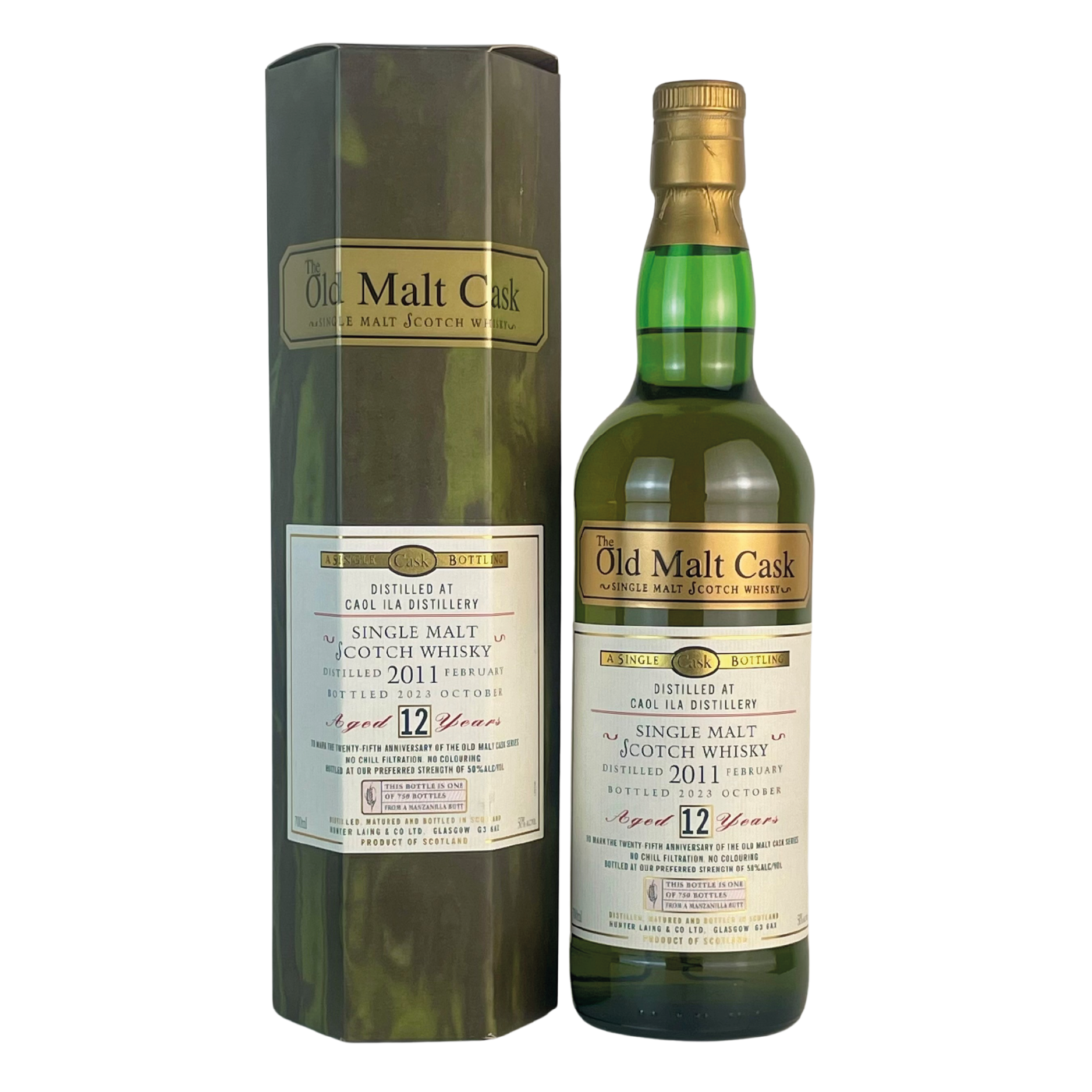 CAOL ILA 2011 - 12 YEARS - Hunter Laing's - The Old Malt Cask – Produktbild Whisky bei Christoffel Spirit Davos