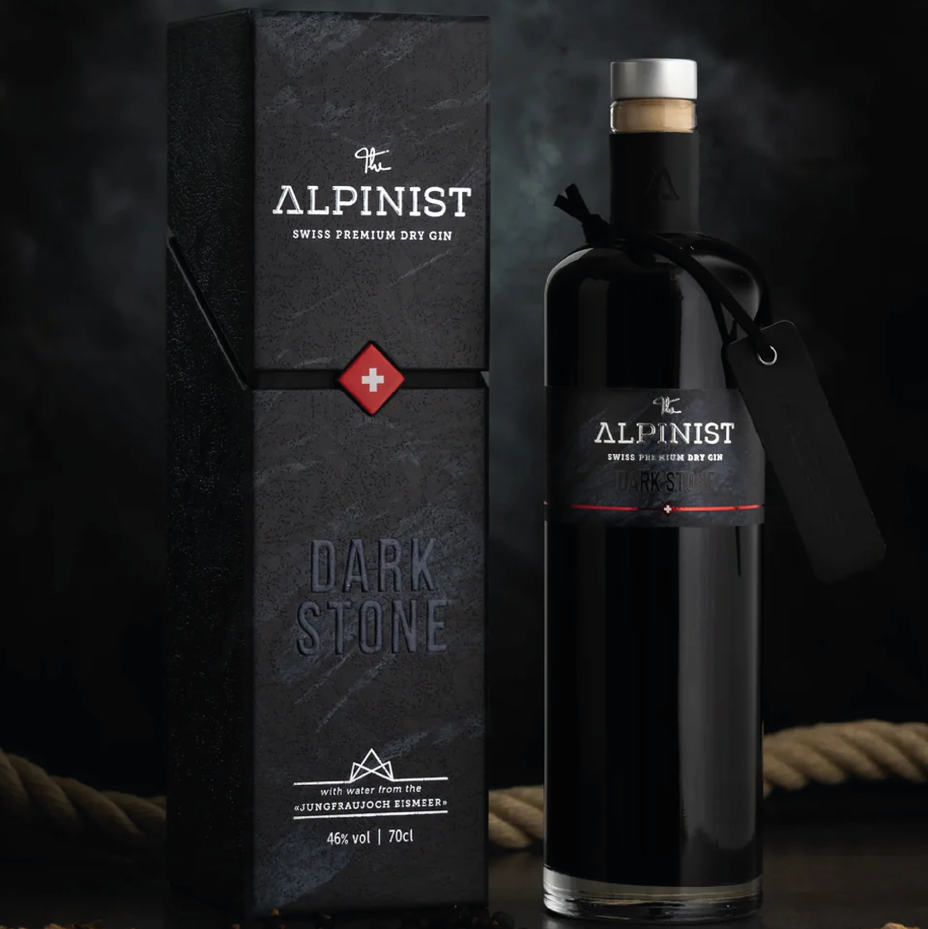 Swiss Premium Gin - DARK STONE GIN - The Alpinist