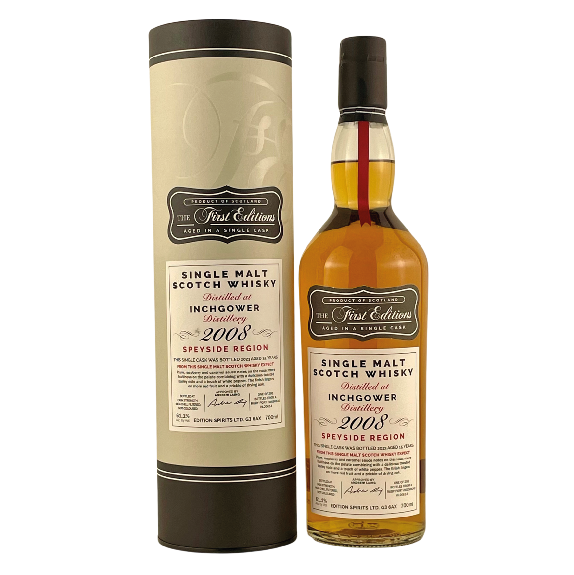 INCHGOWER 2008 - 15 YEARS - The First Editions – Produktbild Whisky bei Christoffel Spirit Davos