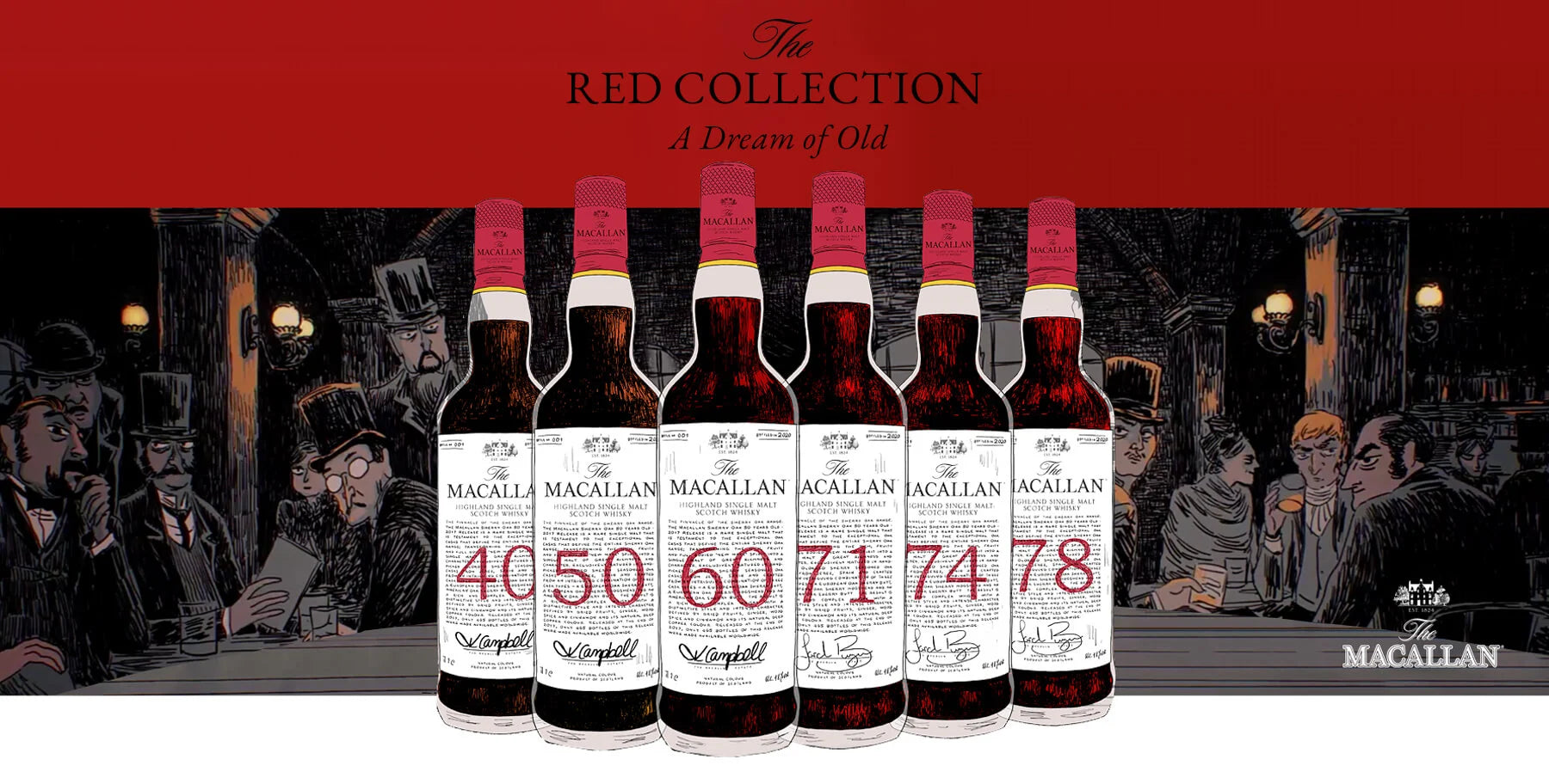 The Macallan 40 YEARS OLD THE RED COLLECTION 2020