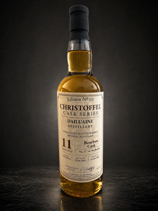 Dailuaine 11 Years Old - Bourbon Cask - Christoffel Cask Series No. 3 - Single Malt Scotch Whisky